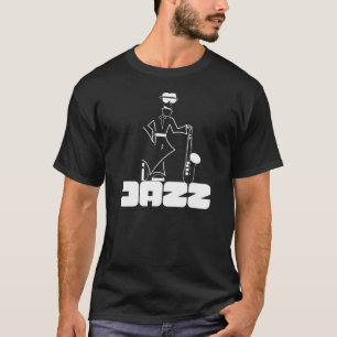 Camiseta Jazz da "jogador de saxofone do conteúdo da camis