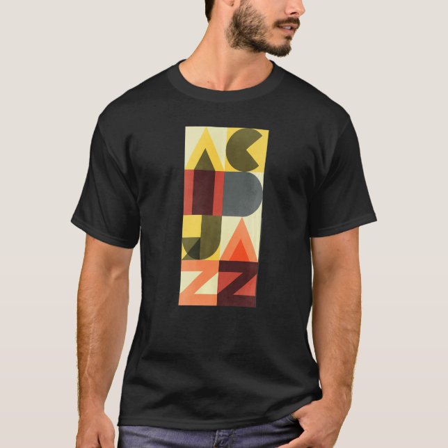 Camiseta Jazz dos anos 90 com ácido retrô (Frente)