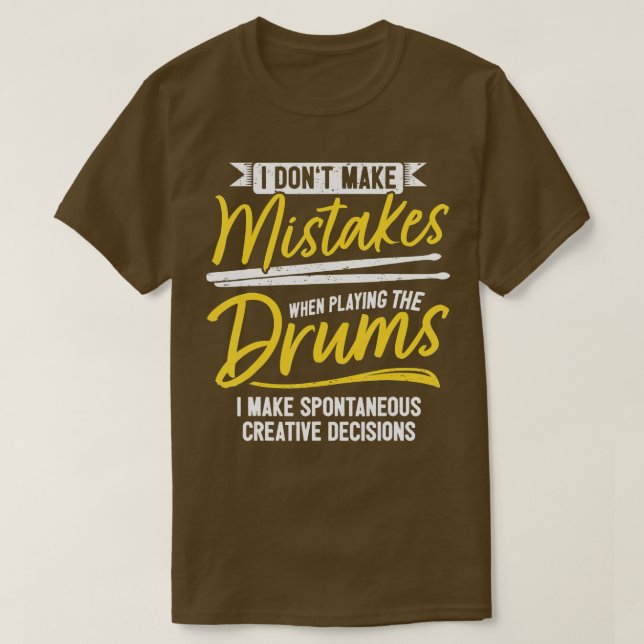 Camiseta Jazz Drummer Free Drumming Drumming Percussão (Frente do Design)