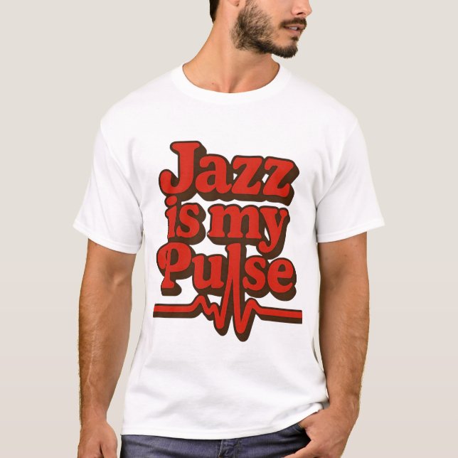 Camiseta Jazz é meu pulso (Frente)