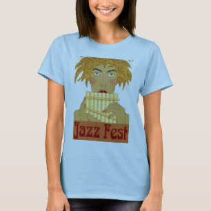 Camiseta Jazz Fest Pan on Flute