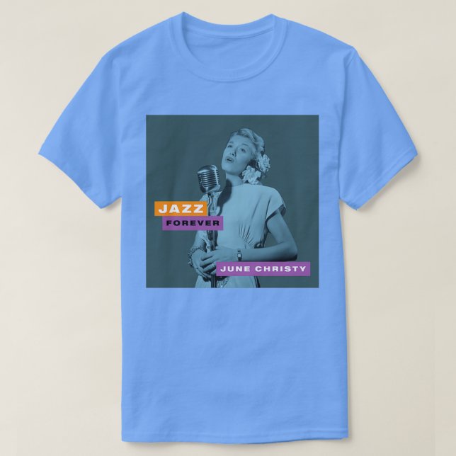 Camiseta Jazz Forever June Christy (Frente do Design)