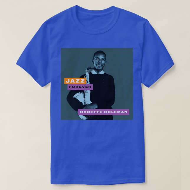 Camiseta Jazz Forever Ornette Coleman (Frente do Design)