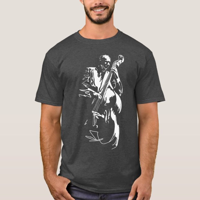 Camiseta Jazz Gráfico legal lança-taque ereto (Frente)
