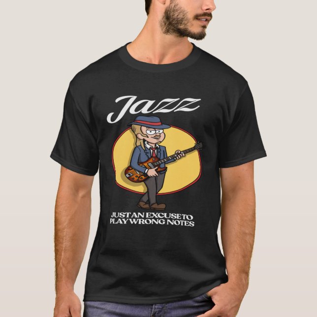 Camiseta Jazz Guitar Player (Frente)