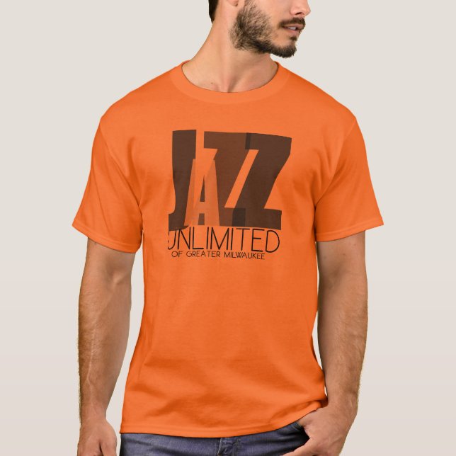 Camiseta Jazz Ilimitado Básico para Homens (Frente)