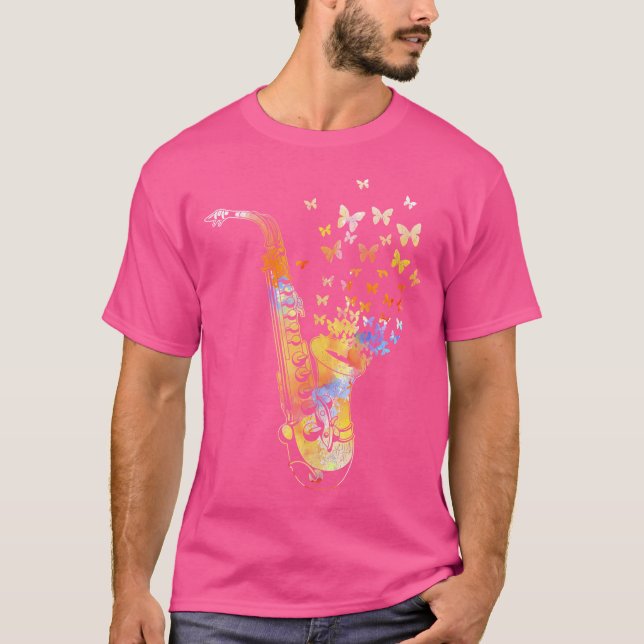 Camiseta Jazz, muçulmano saxofonista (Frente)