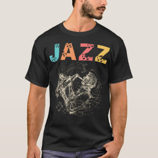Camiseta Jazz Music Saxophone Concert Trumpet Piano Orchest