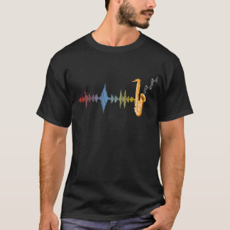 Camiseta Jazz Music Saxophonist Soundwave Saxophone