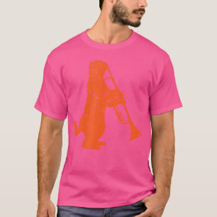 Camiseta Jazz Musical Trumpeter Cat Animal Gift Trumpet