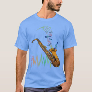 Camiseta Jazz Musicista Saxofone Player Instrumento Saxofôn