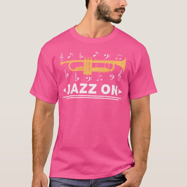 Camiseta Jazz No Jogador De Trompetes Blues Música Lovers R (Frente)