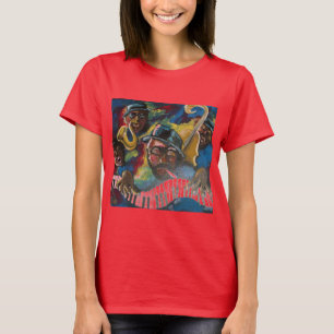 Camiseta Jazz Quartet Musicians Folk Art