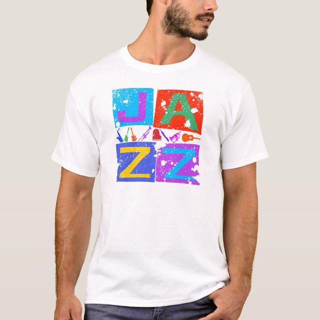 CAMISETA JAZZ RETRO (Frente)