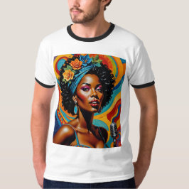 Camiseta Jazz Singer Tshirt Emocionada