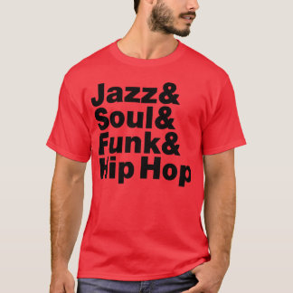 Camiseta Jazz Soul Funk Hip Hop vintage