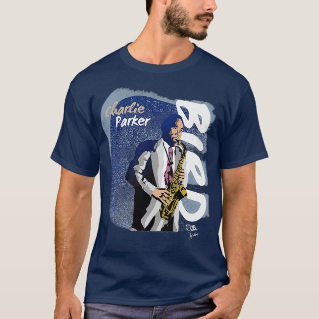 Camiseta Jazz Tribute Collection CHARLIE PARKER Premium (Frente)