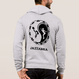 Camiseta Jazzambia Yin Yang Zip Hoodie Men