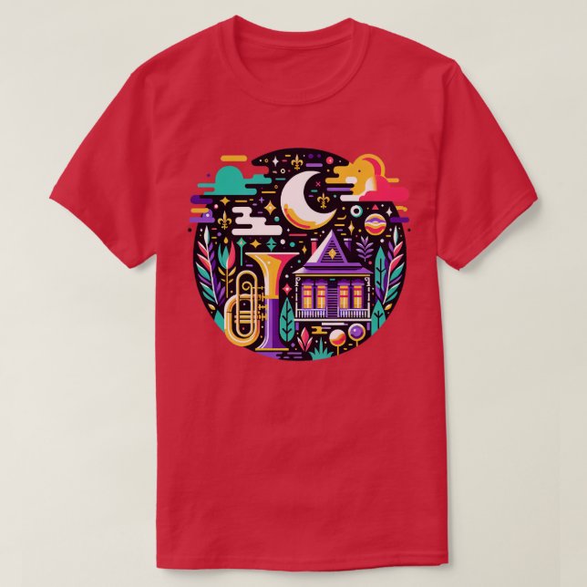 Camiseta Jazzfest New Orleans TSirt (Frente do Design)