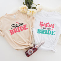 JAZZY Bridal Party Tee, Besties da Noiva
