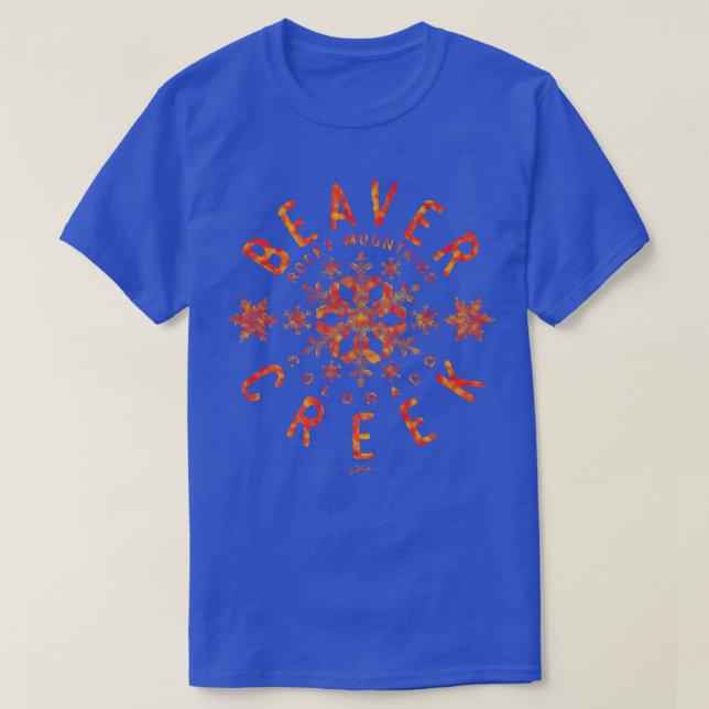 Camiseta JCombs Beaver Creek, Colorado, neve (Frente do Design)