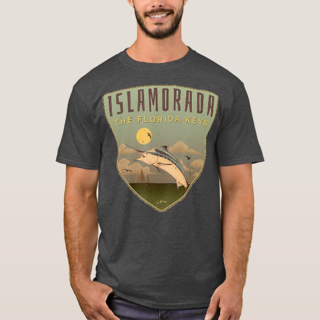 Camiseta JCombs Islamorada The Florida Keys Marlin (Frente)