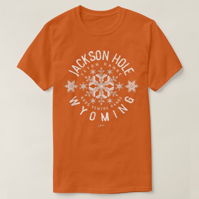 Camiseta JCombs Jackson Hole, Wyoming, neve 361 (Frente do Design)