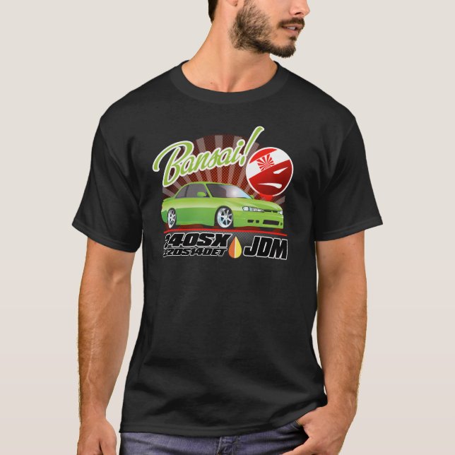Camiseta JDM 240SX Bansai (Frente)