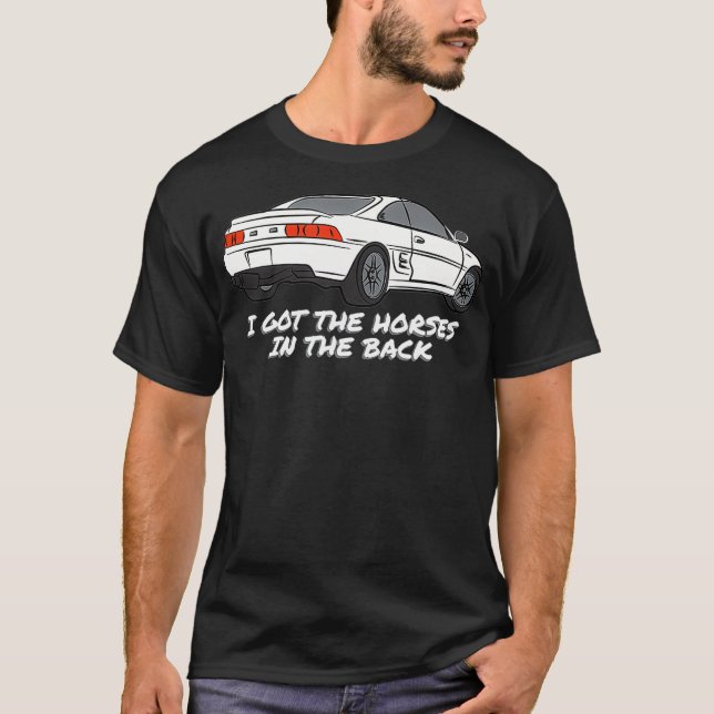 Camiseta JDM MR2 SW20 Eu Tenho Os Cavalos Nas Costas (Frente)