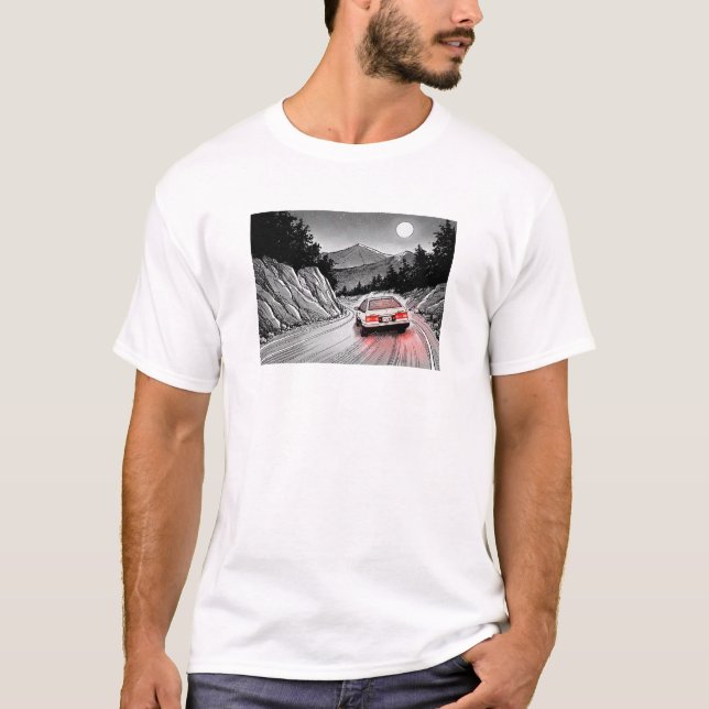 Camiseta JDM Panda Manga Estilo Montanha Drift (Frente)