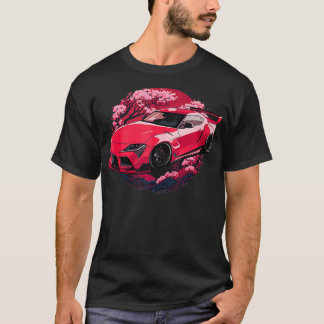 Camiseta JDM Supra MK5 GR Cherry Blossom 2JZ Stance Graphic
