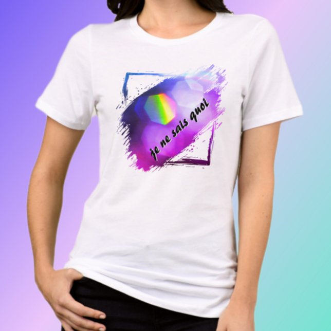 Camiseta Je Ne Sais Quoi Bright Chic Colorida (Criador carregado)