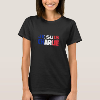 Camiseta Je Suis Charlie - eu sou Tri Cor de Charlie de