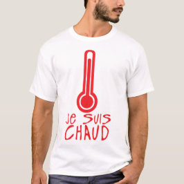 Camiseta je suis chaud thermometre citation
