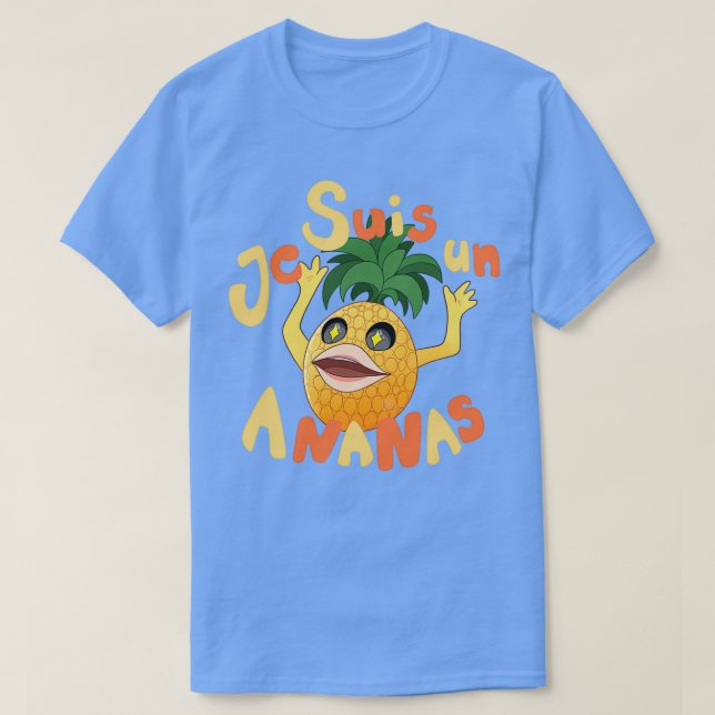 Camiseta Je Suis Un Ananas  (Frente do Design)