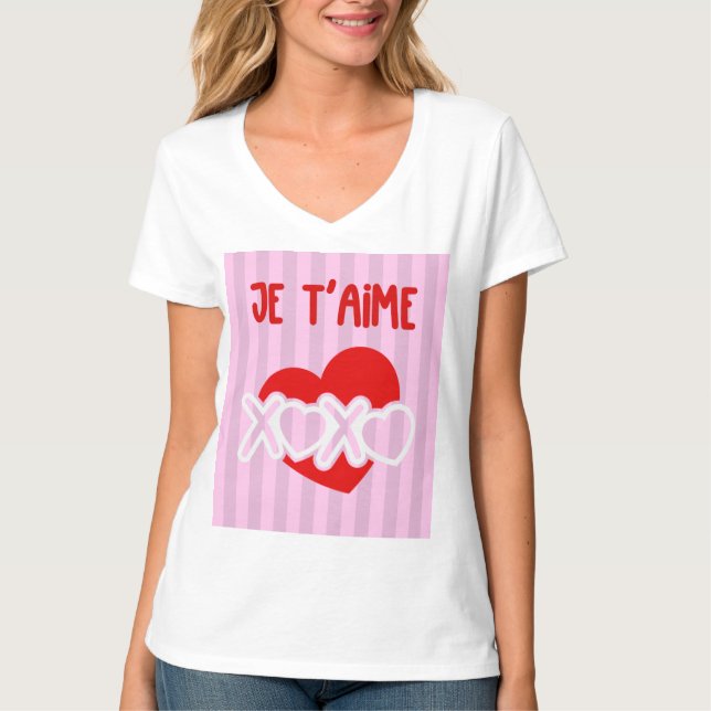 Camiseta Je t’aime. (Frente)