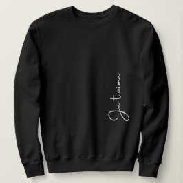 Camiseta "Je t'aime" é francês para "Eu te amo" Elegante  