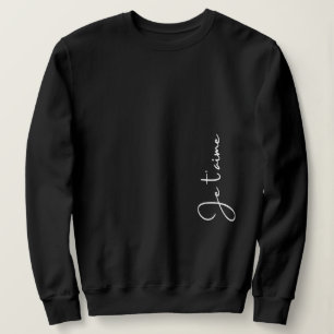 Camiseta "Je t'aime" é francês para "Eu te amo" Elegante  