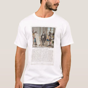 Camiseta Jean Baptiste Colbert (1619-83) apresenta o mapa o