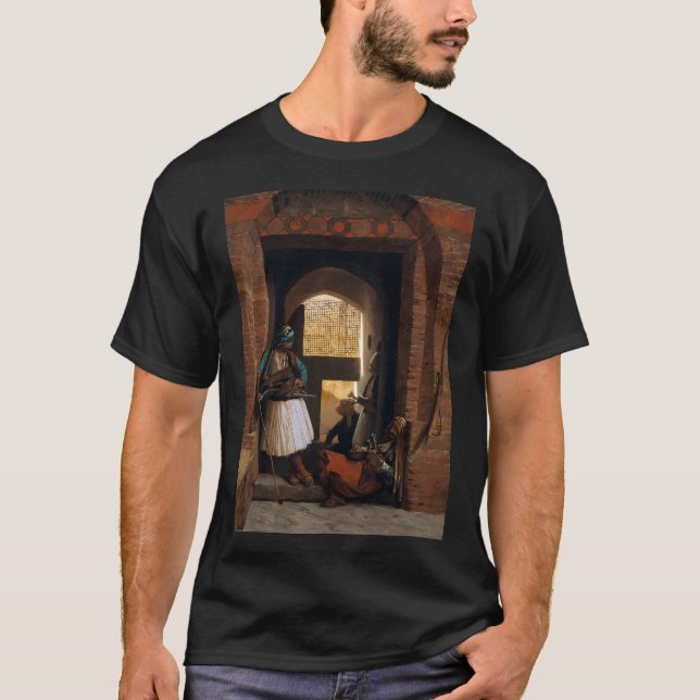 Camiseta Jean-Leon Gerome -Diante do Público e gato (Frente)