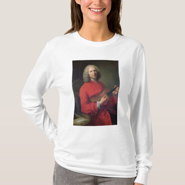 Camiseta Jean-Philippe Rameau com um violino (Frente)