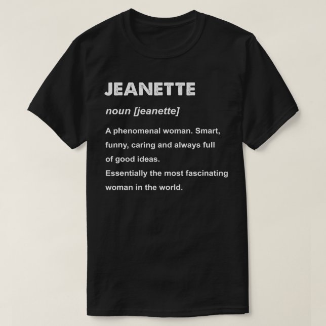 Camiseta Jeanette Name  (Frente do Design)