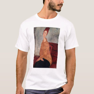 Camiseta Jeanne Hebuterne em uma ligação em ponte amarela