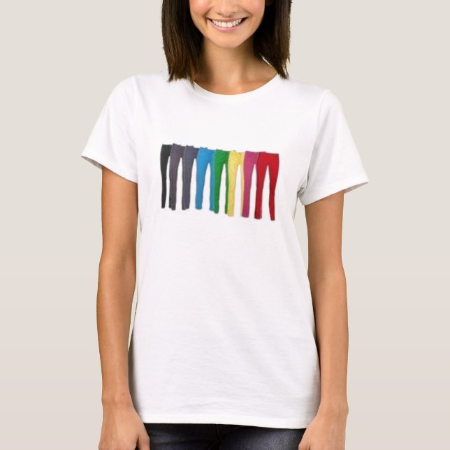 Camiseta jeans magros adoram (Frente)