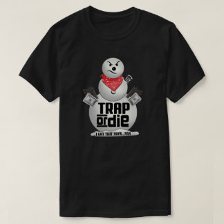 Camiseta jeezal - boneco de neve irritado - boneco de neve 