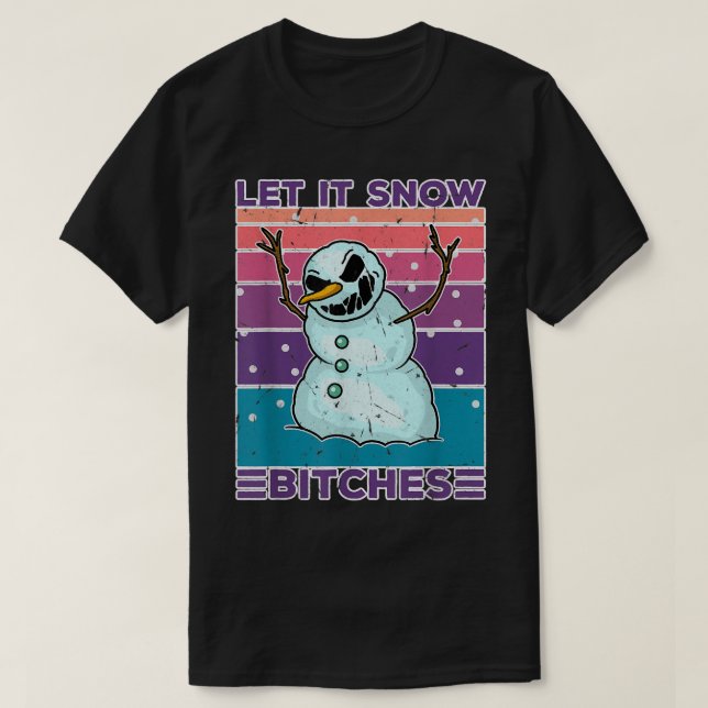 Camiseta Jeezy angry evil grumpy snowman christmas winter  (Frente do Design)