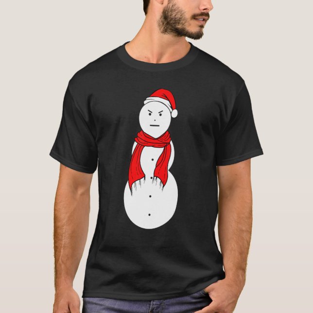 Camiseta Jeezy Snowman Mad Snowman Natal (Frente)