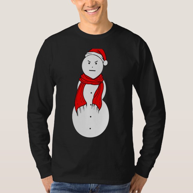 Camiseta Jeezy Snowman Mad Snowman Natal (Frente)