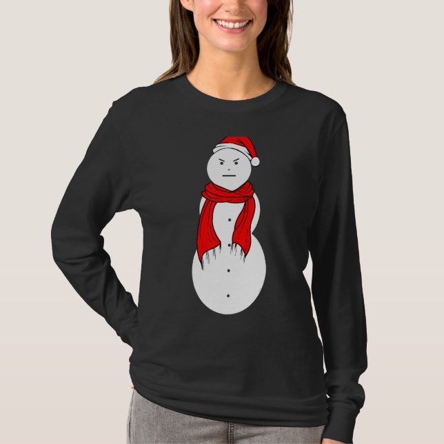 Camiseta Jeezy Snowman Mad Snowman Natal (Frente)