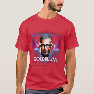 Camiseta Jeff Goldblum Retro Neon Landscape For 80s Aesthet